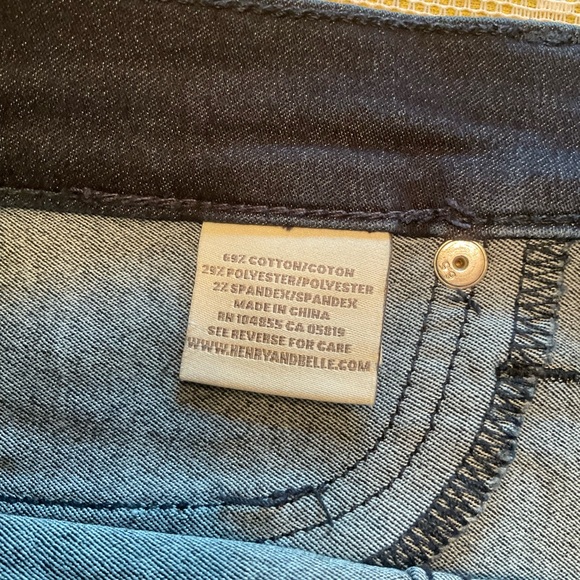 Henry & Belle Jeans, Super Skinny, Dark Blue Denim, 5-Pocket Style, Sz 27 x 32.5 - Picture 6 of 12